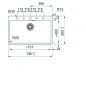 Preview: Franke Fragranitbecken MRG 610-73 A Steingrau Druckknopf Edelstahl